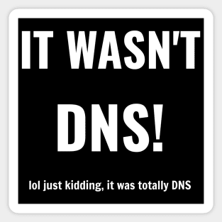 It Wasn't DNS Sticker